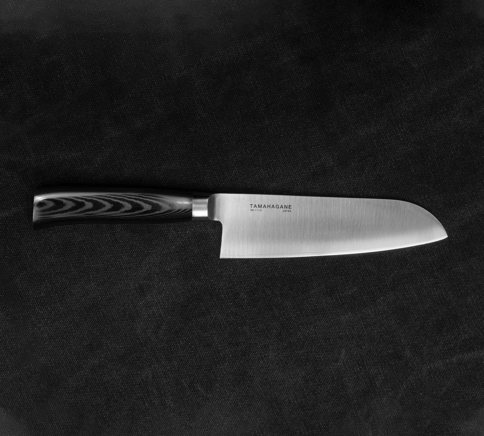Tamahagane SAN Black VG-5 Nóż Santoku 17,5 cm 3 5 cm