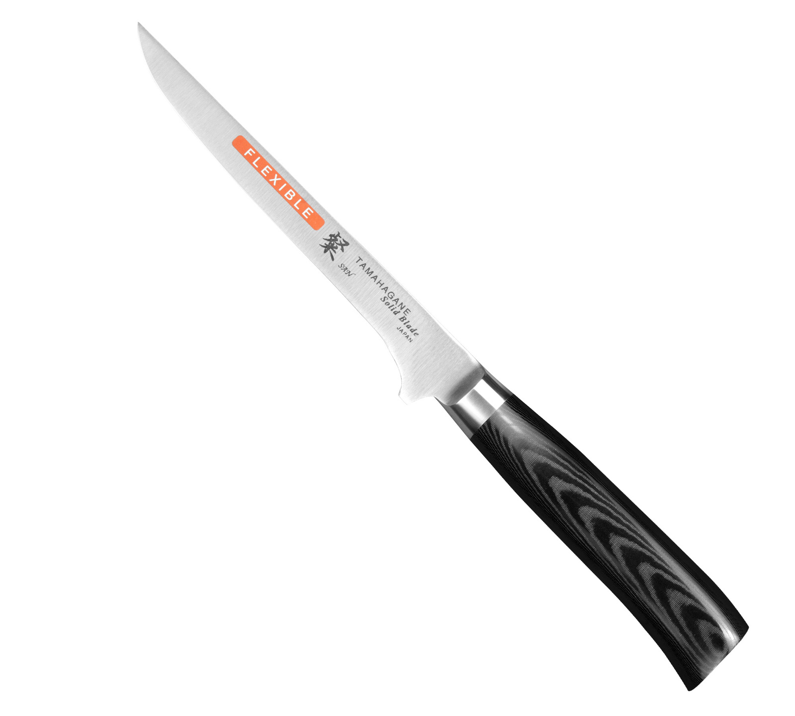 Tamahagane SAN Black VG-5 Nóż do wykrawania elastyczny 16cm 2 Tamahagane SAN Black VG-5 Nóż do wykrawania elastyczny 16 cm