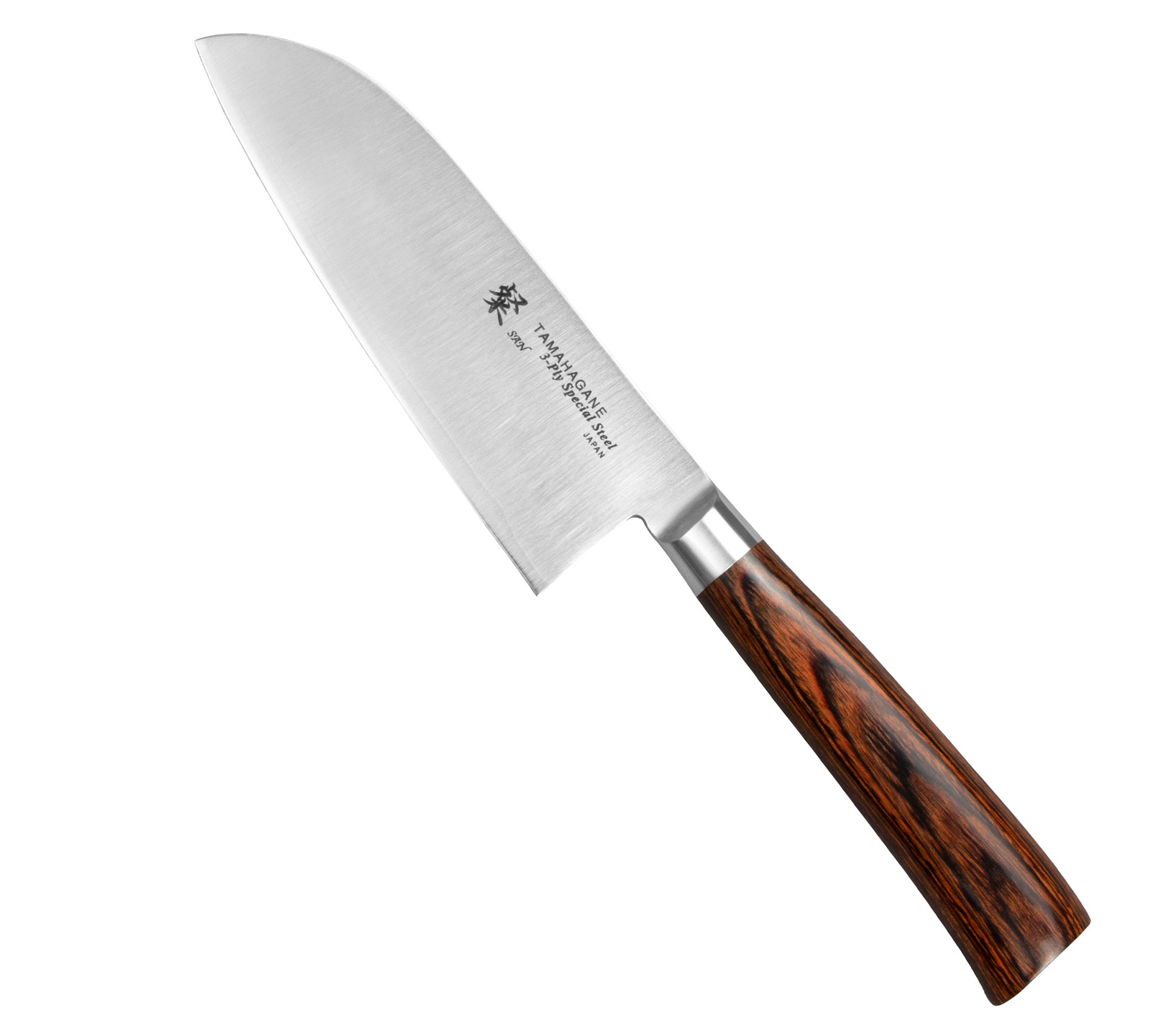 Tamahagane SAN Brown VG-5 Nóż Santoku 12cm 2 Tamahagane SAN Brown VG-5 Nóż Santoku 12 cm