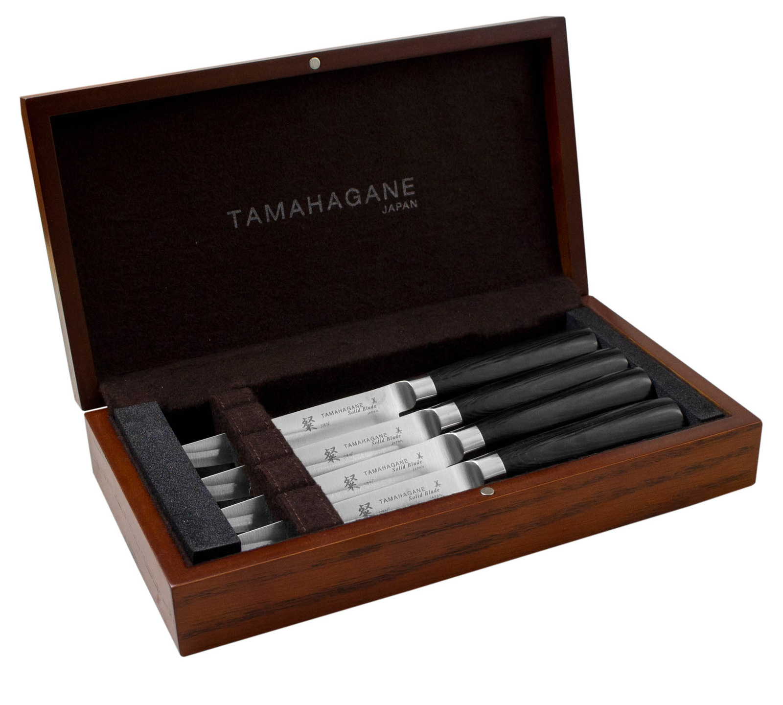 Tamahagane San Black VG-5 Zestaw 4 noży do steków 2 Tamahagane San Black VG-5 Zestaw 4 noży do steków
