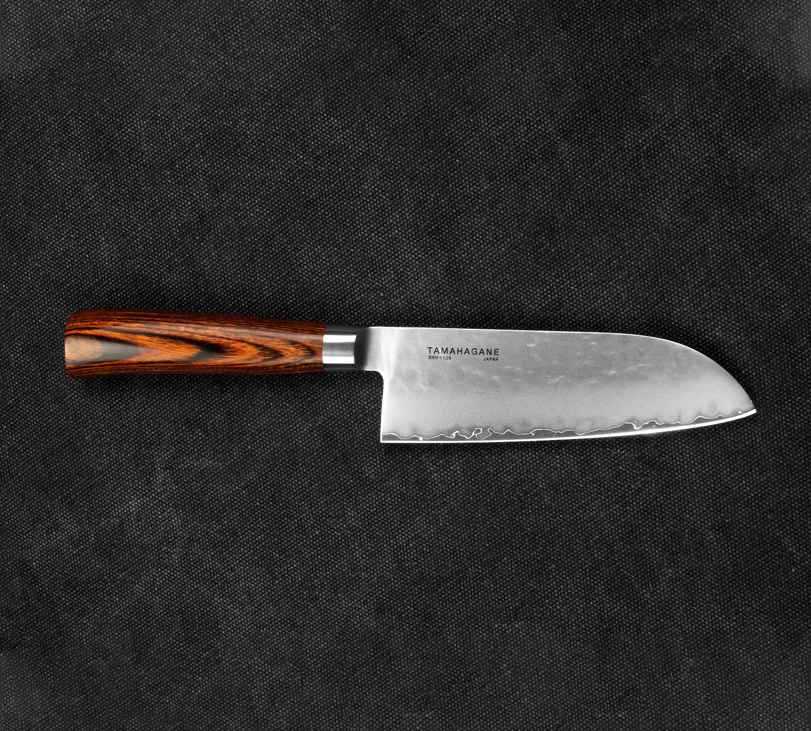 Tamahagane Tsubame Brown VG-5 Nóż Santoku 12cm 3 SNH-1129
