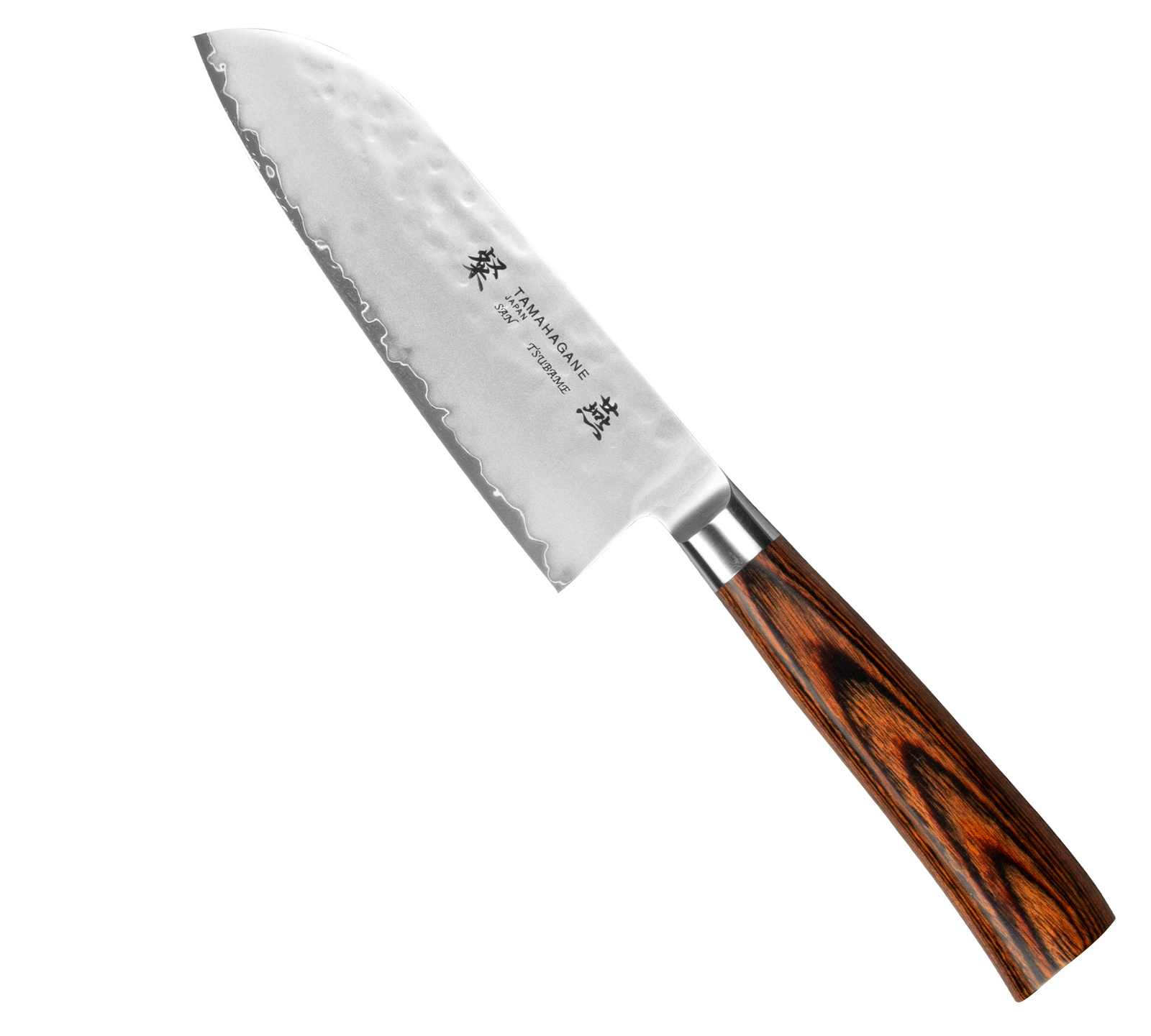Tamahagane Tsubame Brown VG-5 Nóż Santoku 12cm 2 Tamahagane Tsubame Brown VG-5 Nóż Santoku 12 cm