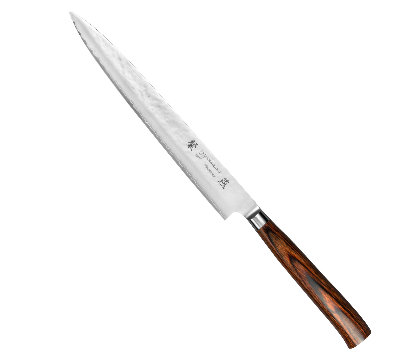 Tamahagane Tsubame Brown VG-5 Nóż Sashimi 24cm 2 Tamahagane Tsubame Brown VG-5 Nóż Sashimi 24 cm