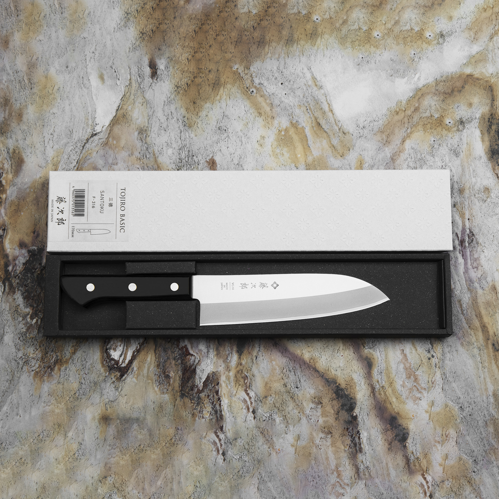 Tojiro Basic VG-10 Nóż Santoku 16,5 cm 3 5 cm