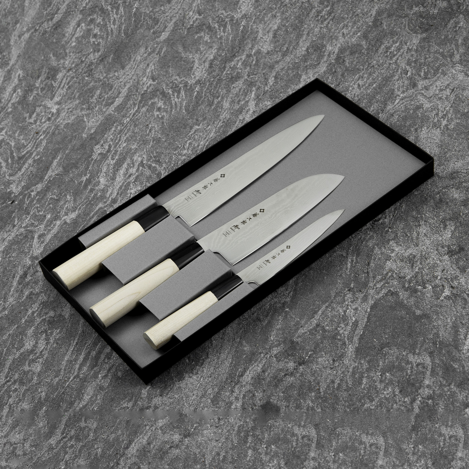 Tojiro Shippu Zestaw 3 noży kuchennych 3 SHIPPU-GIFTSET-B
