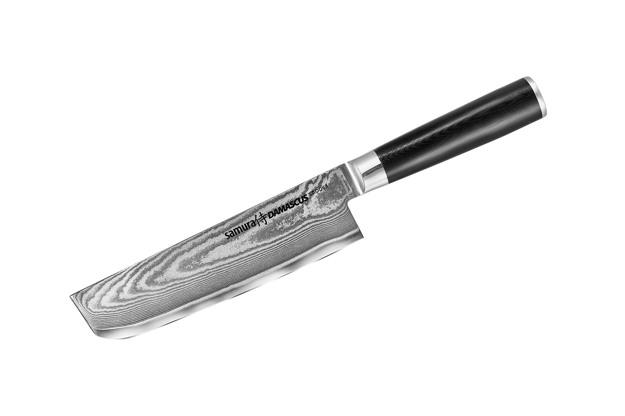 Samura DAMASCUS Nakiri knife 6.6 Nóż Samura Damascus Nakiri to specjalistyczne narzędzie kuchenne przeznaczone do wydajnego przygotowywania warzyw. Zainspirowany tradycyjnym japońskim designem