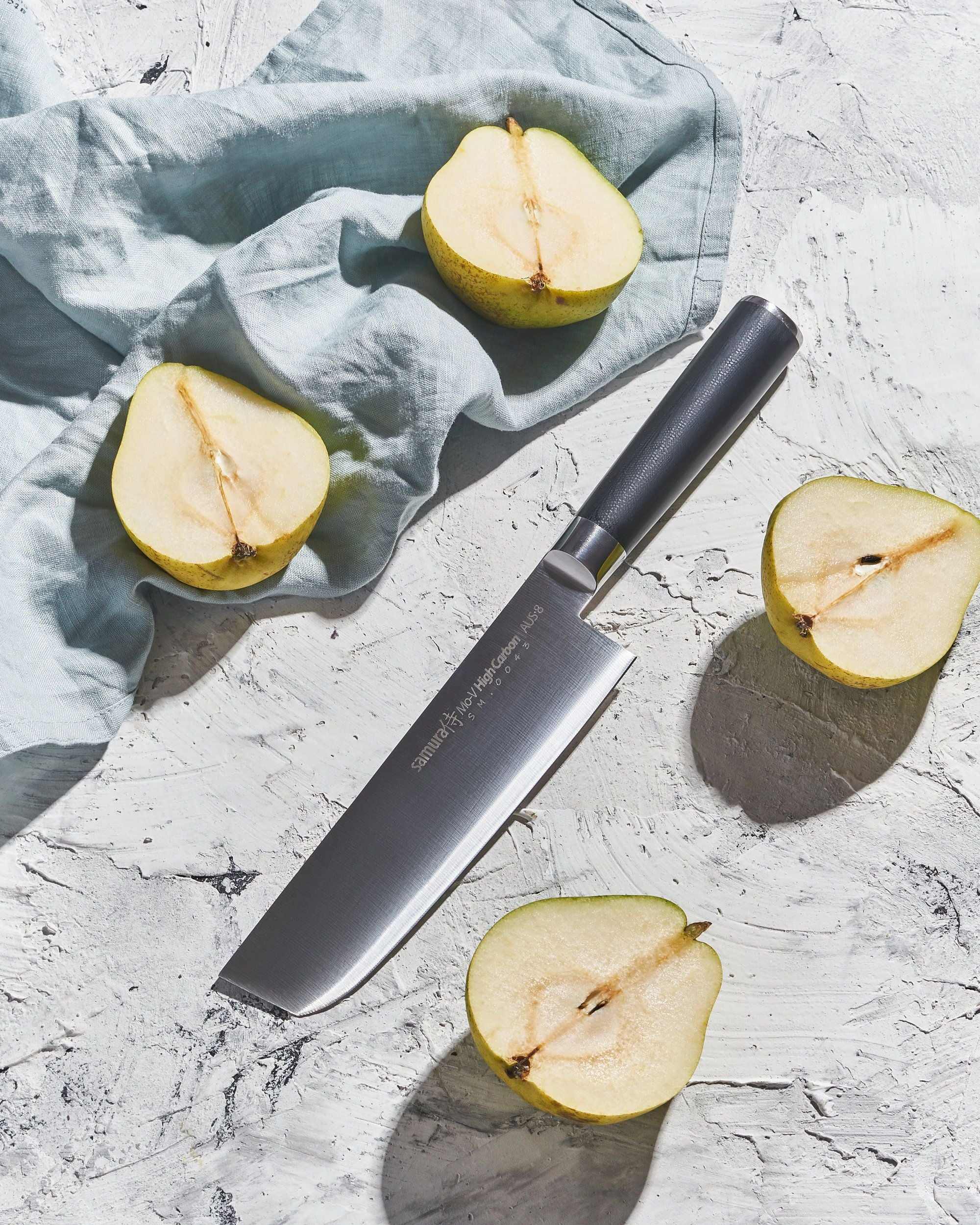 Samura MO-V Nakiri knife 6.6 krojenia i siekania warzyw.