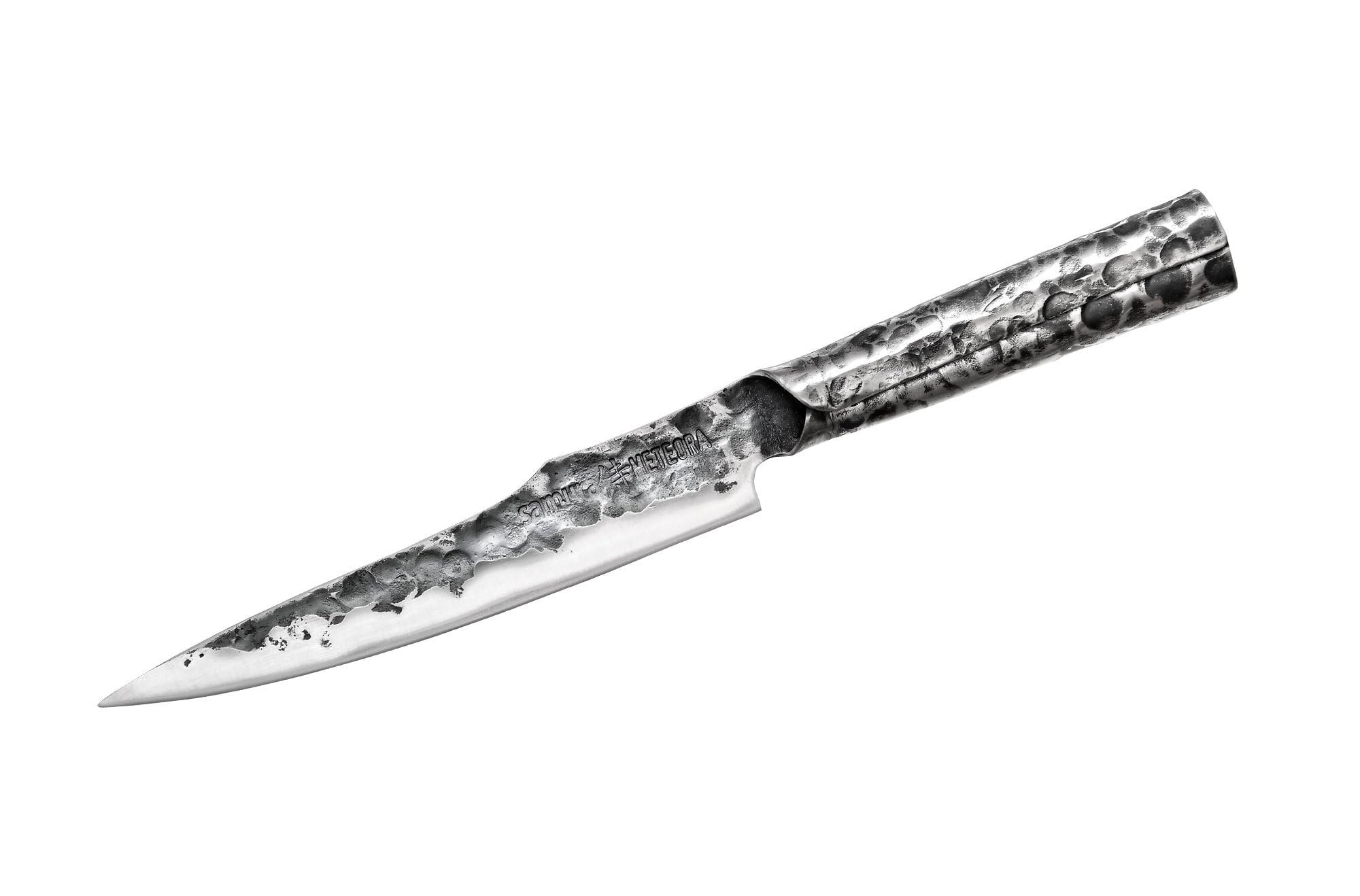 Samura METEORA Utility knife 6.9 Nóż uniwersalny Samura Meteora to wszechstronne narzędzie kuchenne zaprojektowane z myślą o wykonywaniu szerokiego zakresu codziennych zadań związanych z krojeniem.
