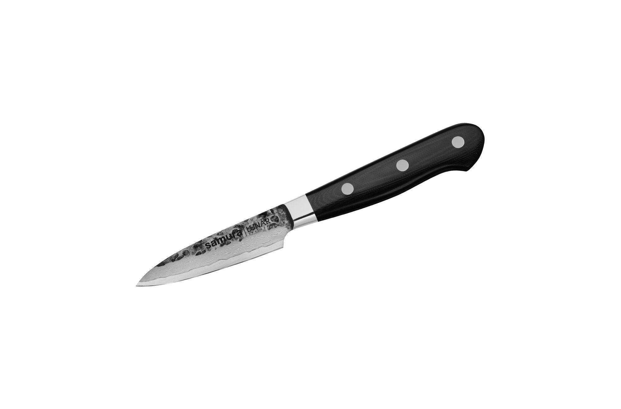 Samura PRO-S LUNAR Kitchen knife Paring 3.1''/78 mm 1 Nóż do obierania Samura Pro-S Lunar to kompaktowe i precyzyjne narzędzie przeznaczone do szczegółowych zadań kuchennych. Idealnie nadaje się do obierania