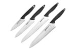 Samura GOLF Set of 4 kitchen knives: Paring knife, Utility knife, Slicing knife, Chef's knife.