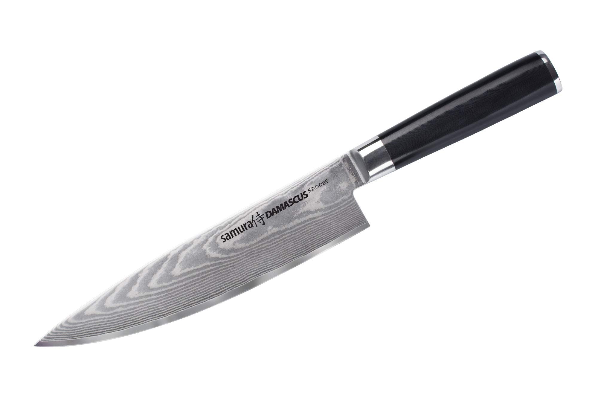 Samura DAMASCUS Set of 3 kitchen knives: Paring knife, Utility knife, Chef's knife 3 jak i do codziennego użytku we własnej kuchni. Ten zestaw zawiera najbardziej poszukiwane noże: nóż do warzyw