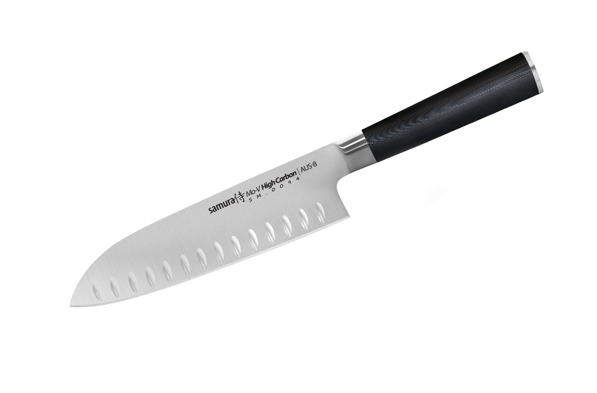 Samura MO-V Santoku knife hollow ground 7.0 Nóż Samura Mo-V Santoku to duże