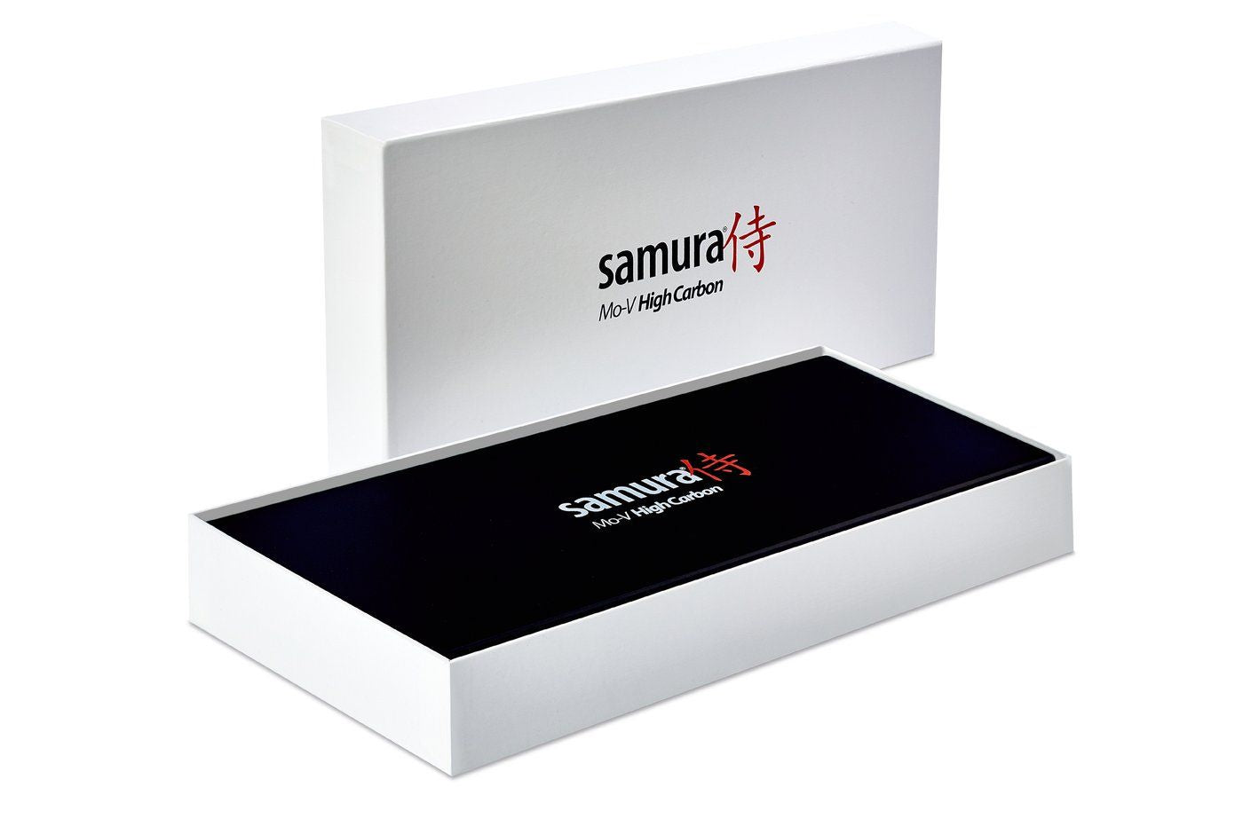 Samura MO-V Stonewash Set of 3 kitchen knives in a gift box: Stonewash Paring knife, Stonewash Utility knife, Stonewash Chef's knife 3 Samura MO-V Stonewash Set of 3 kitchen knives in a gift box: Stonewash Paring knife, Stonewash Utility knife, Stonewash Chef's knife - obrazek 3