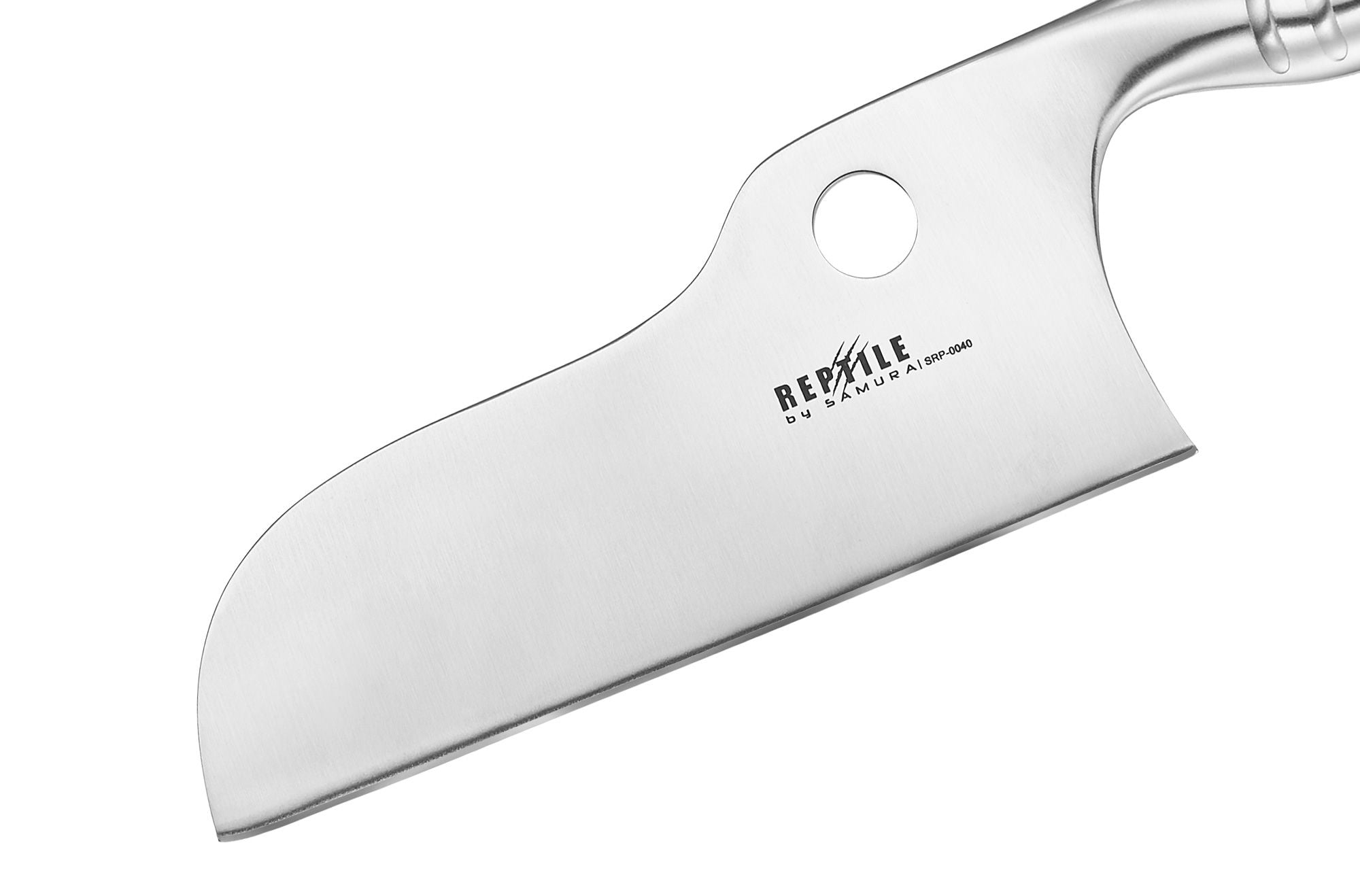 Samura REPTILE Cleaver 6.2 ale potężne narzędzie przeznaczone do wydajnego i dynamicznego przygotowywania potraw. Dzięki ostrzu o średnicy 158 mm zapewnia doskonałą kontrolę przy jednoczesnym zachowaniu siły potrzebnej do wymagających zadań kuchennych.