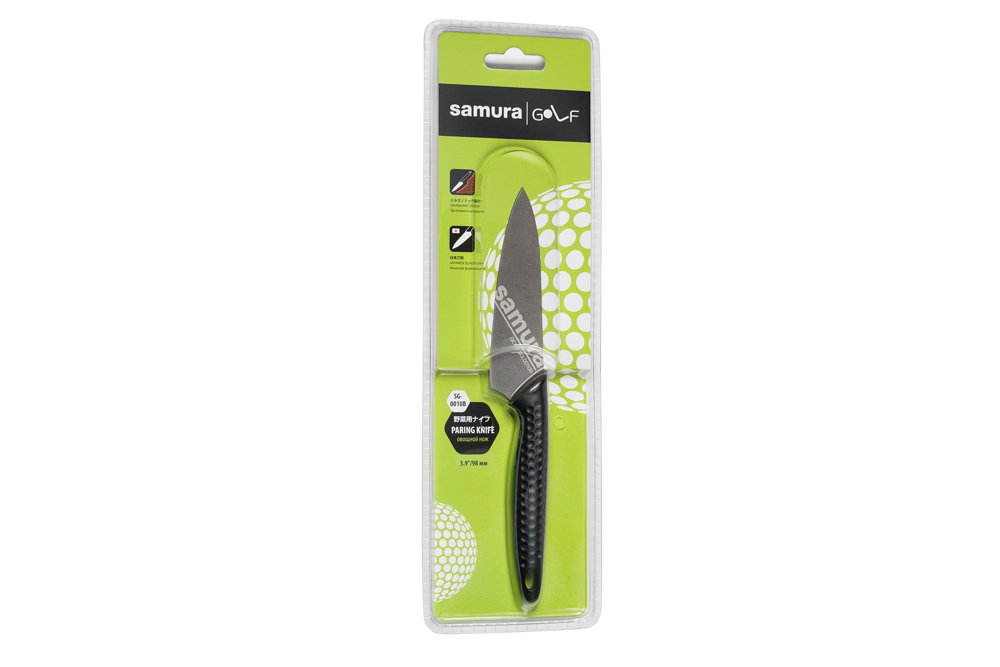 Samura GOLF Stonewash Paring knife 3.9 że idealnie nadaje się do obierania