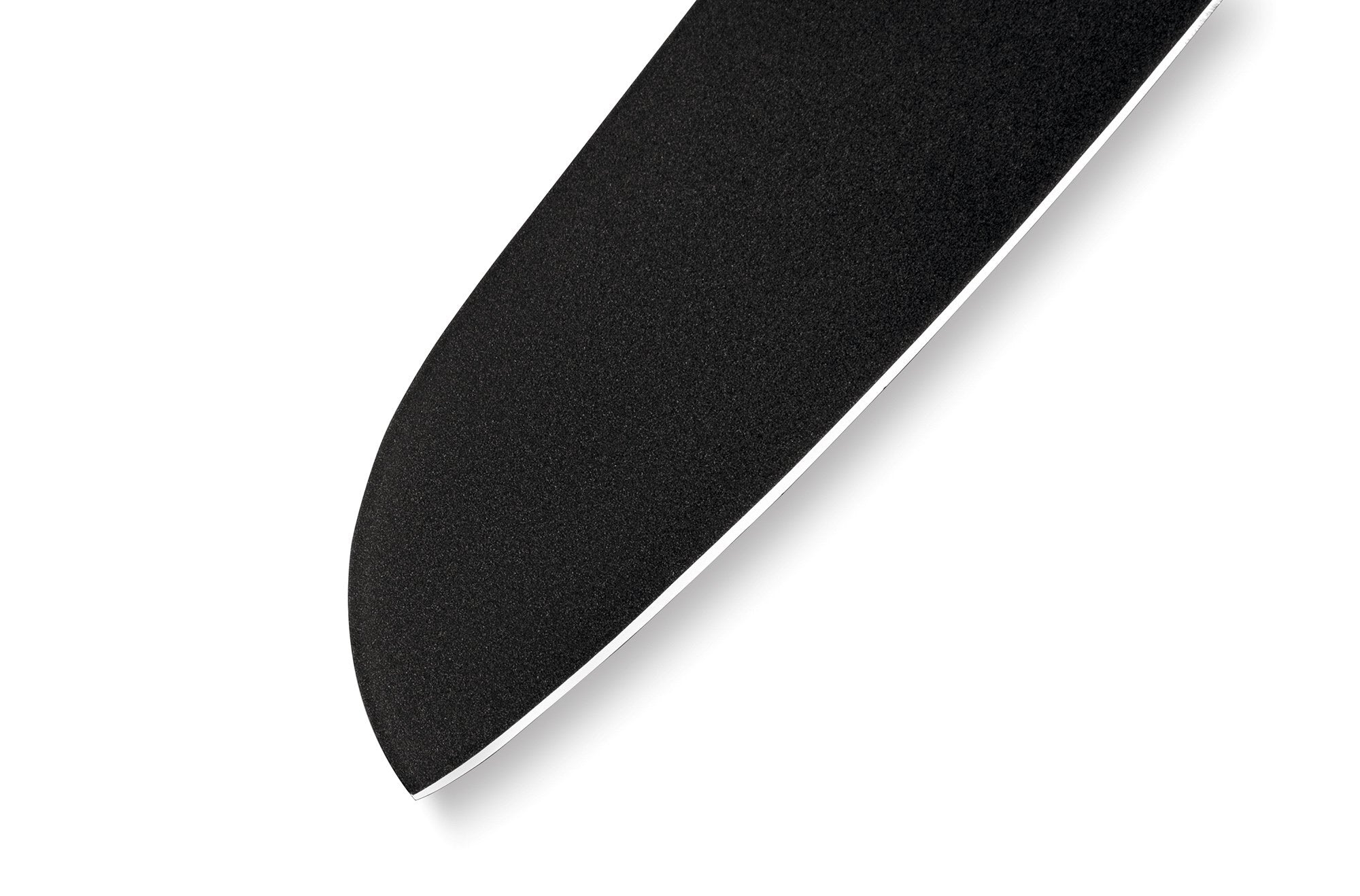 Samura SHADOW Santoku knife with black non-stick coating 7.0 siekania i przygotowywania szerokiej gamy składników. Nadaje się do codziennej pracy z warzywami