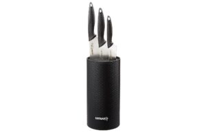 Samura GOLF Knife block set with 3 kitchen knives: Paring knife, Utility knife, Chef's knife and holder 225mm