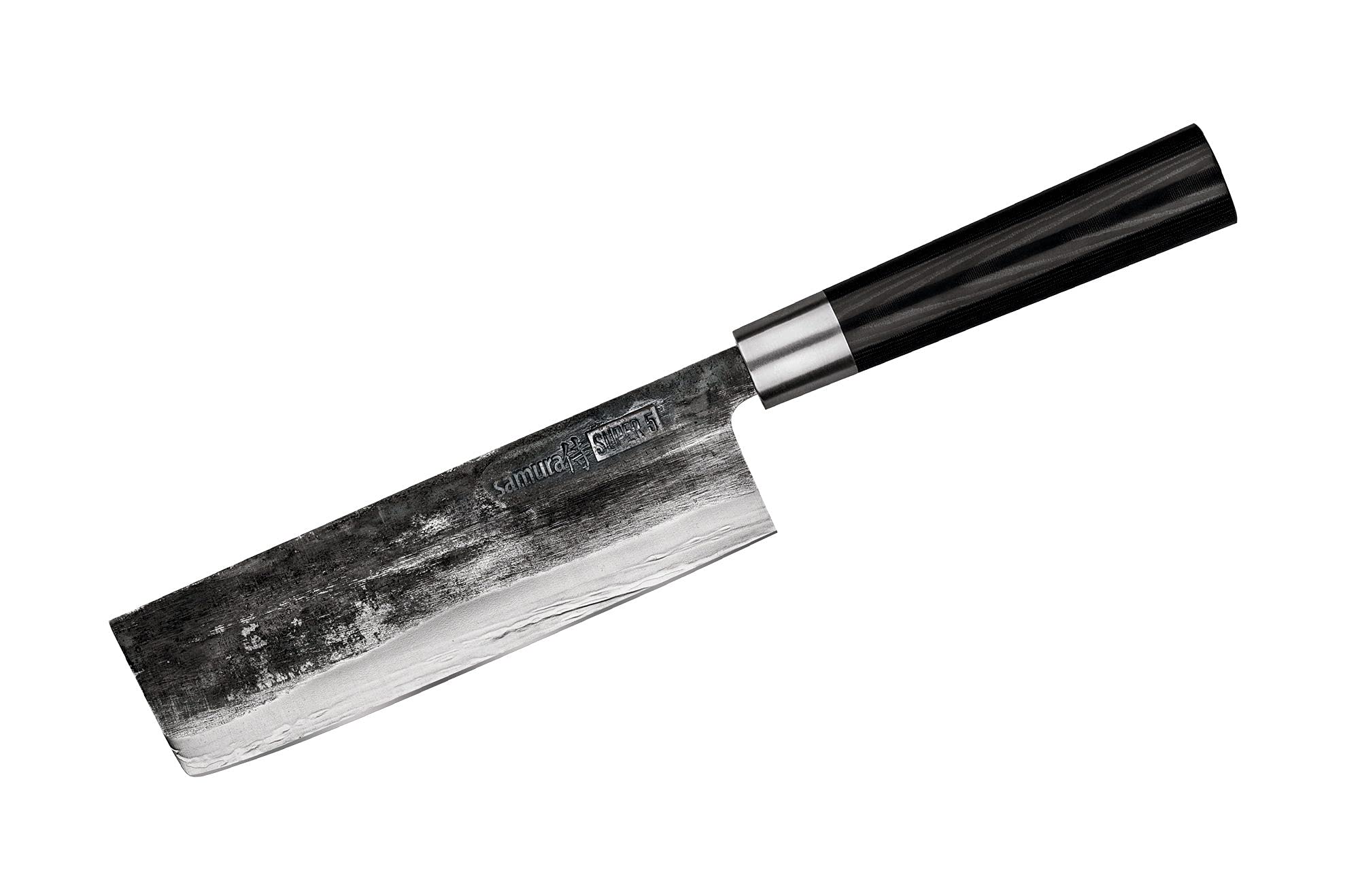 Samura SUPER 5 Set of 3 kitchen knives: Utility knife, Nakiri knife, Santoku knife 4 Samura SUPER 5 Set of 3 kitchen knives: Utility knife, Nakiri knife, Santoku knife - obrazek 4