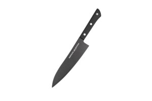 Samura SHADOW Grand Santoku knife with black non-stick coating 7.8