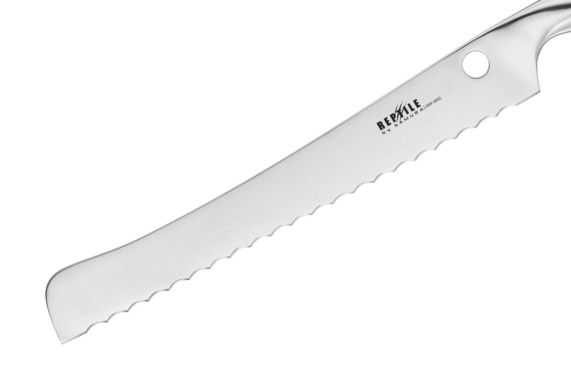 Samura REPTILE Bread knife 9.3 zachowując jednocześnie miękkie wnętrze chleba i wypieków.