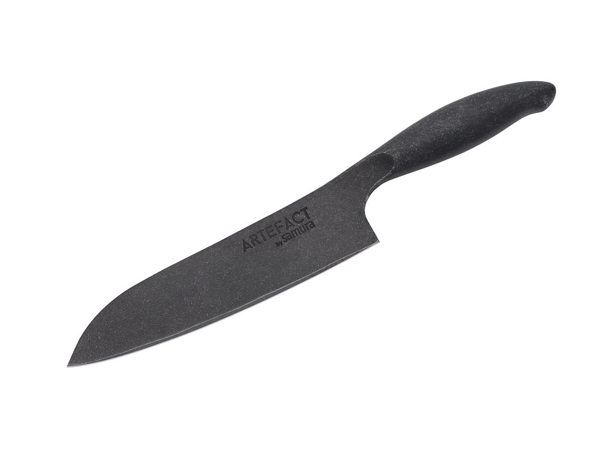 Samura ARTEFACT kitchen Santoku knife 7.1''/180 mm 4 rybami i warzywami.