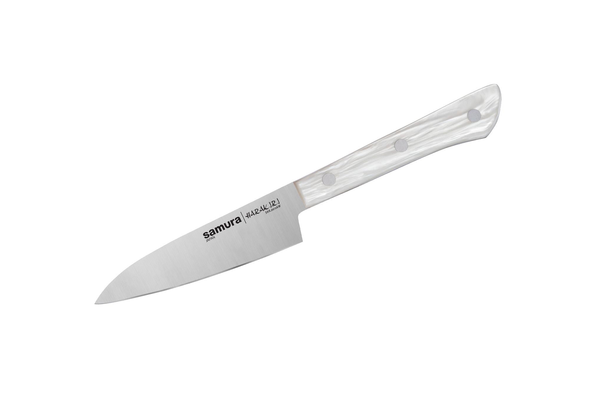 Samura HARAKIRI Acryl Set of 3 kitchen knives: Paring knife, Utility knife, Chef's knife 2 nóż uniwersalny i nóż szefa kuchni