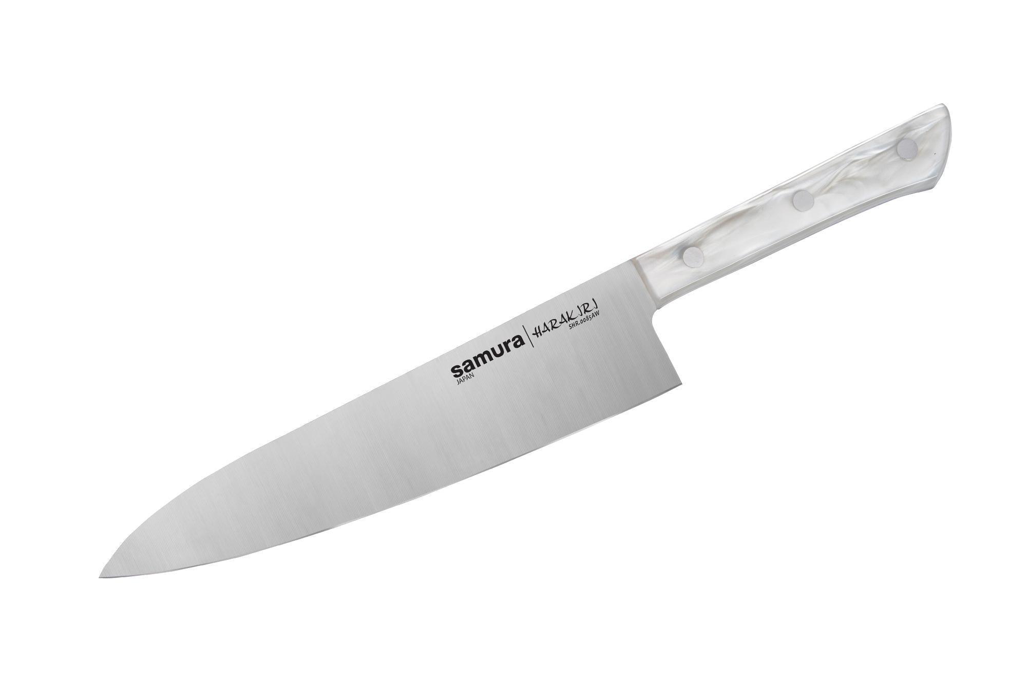 Samura HARAKIRI Acryl Set of 3 kitchen knives: Paring knife, Utility knife, Chef's knife 4 Samura HARAKIRI Acryl Set of 3 kitchen knives: Paring knife, Utility knife, Chef's knife - obrazek 4