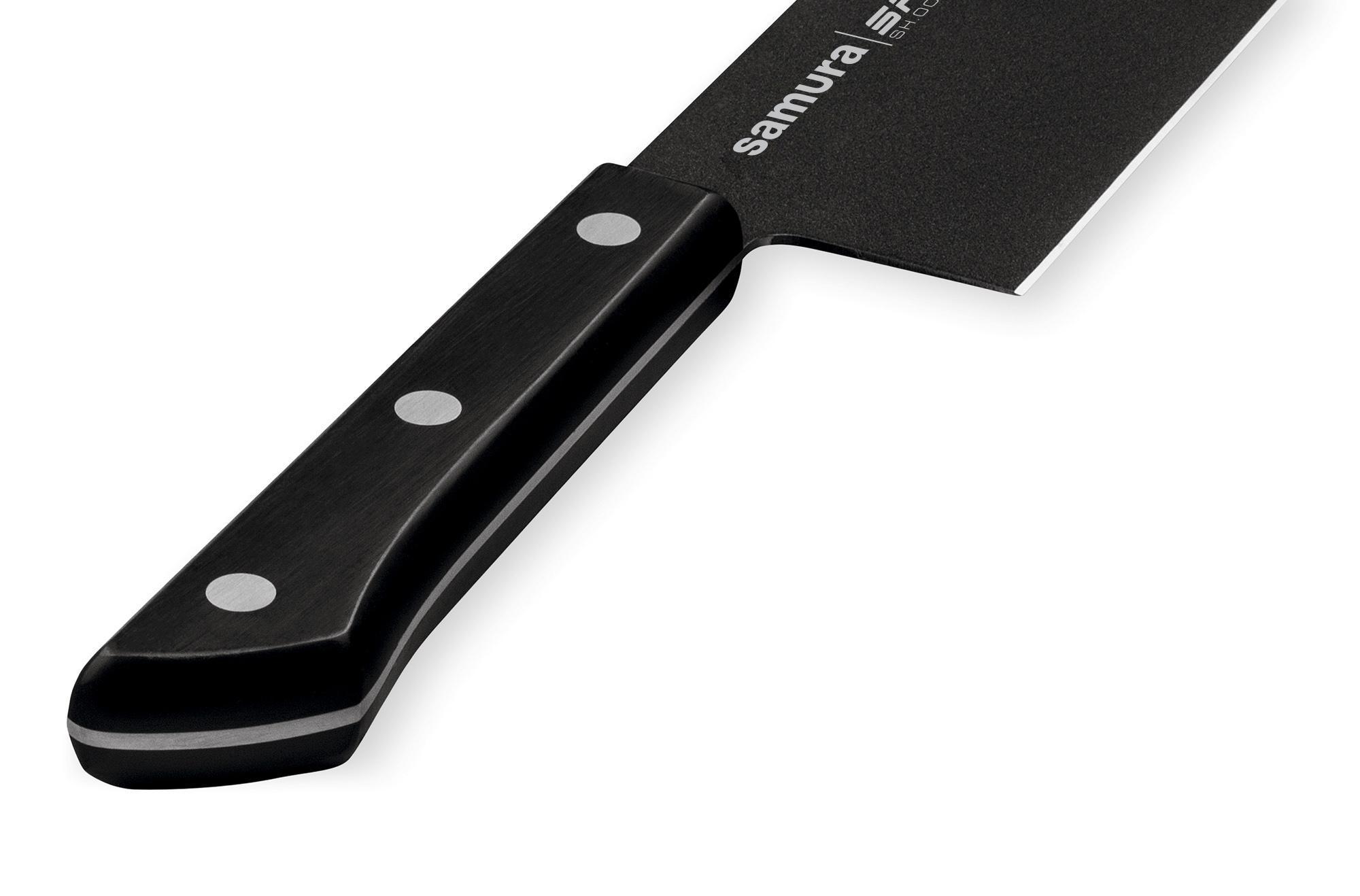 Samura SHADOW Nakiri knife with black non-stick coating 6.7 ziół i owoców.