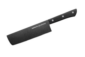 Samura SHADOW Nakiri knife with black non-stick coating 6.7