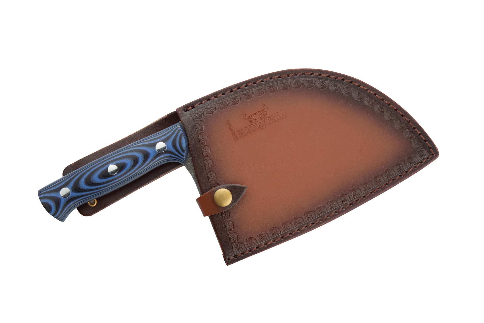 Samura MAD BULL Serbian chef’s knife with black & blue handle, 7.0 idealnie nadaje się do wymagających zadań związanych z krojeniem zarówno w kuchni domowej
