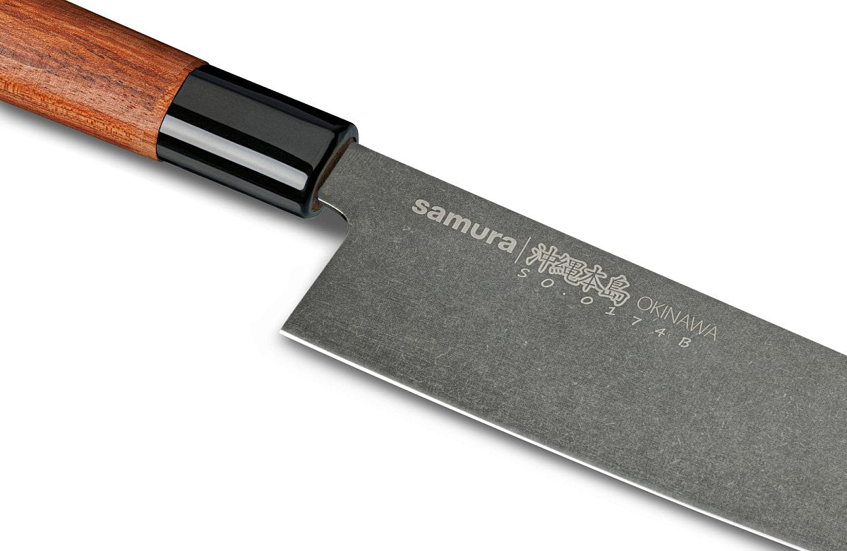 Samura OKINAWA Stonewash Nakiri knife 6.8 Samura OKINAWA Stonewash Nakiri knife 6.8