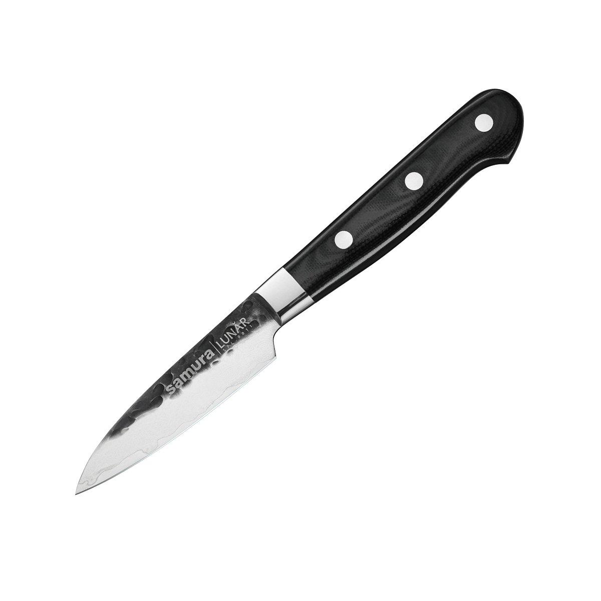Samura PRO-S LUNAR Set of 3 kitchen knives (Paring knife, Utility knife, Chef's knife) 2 dzięki czemu nadaje się zarówno do kuchni domowej