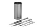Samura BAMBOO Knife block set with 4 kitchen knives: Paring knife, Utility knife, Slicing knife, Chef’s knife, brush block Samura BAMBOO Knife block set with 4 kitchen knives: Paring knife, Utility knife, Slicing knife, Chef’s knife, brush block