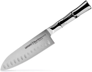 Samura BAMBOO Santoku knife hollow ground 6.3