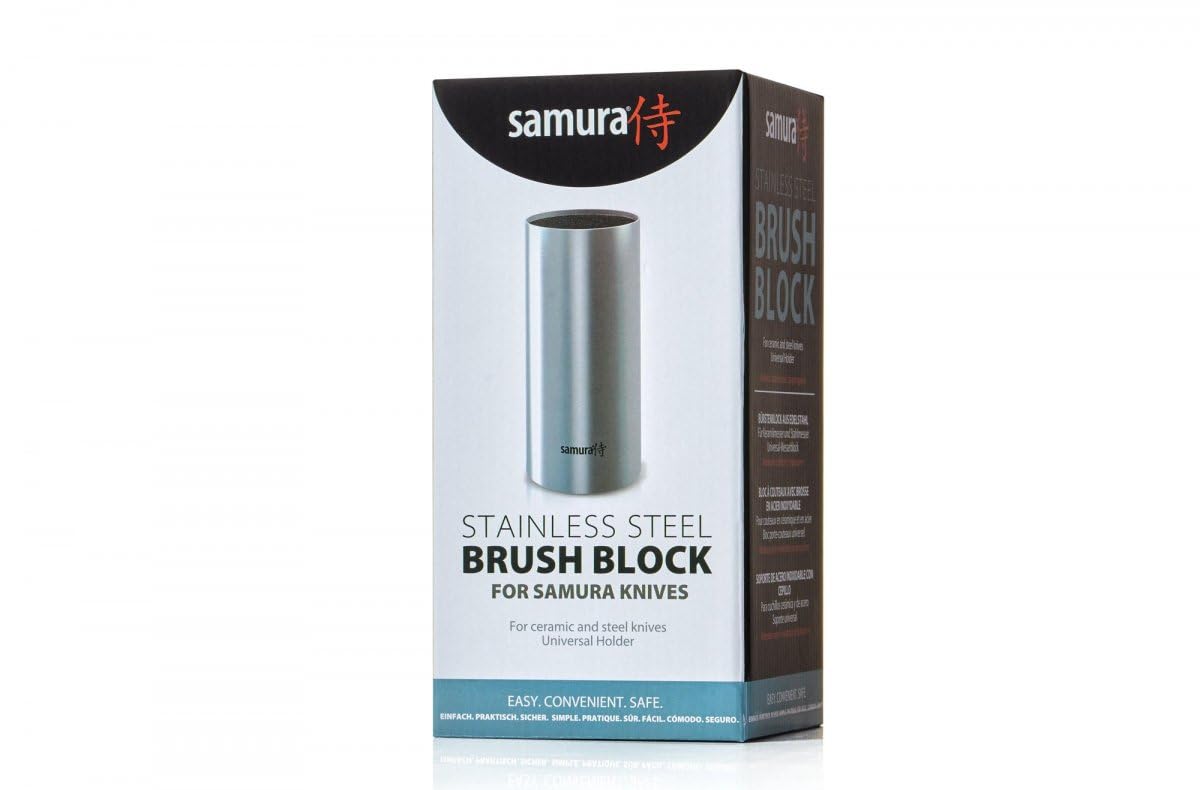 Samura Knife Brush Block Steel 11x11x18 cm 6 Samura Knife Brush Block Steel 11x11x18 cm - obrazek 6