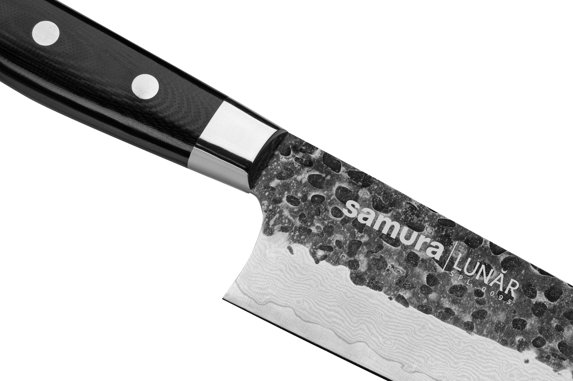Samura PRO-S LUNAR Kitchen knife Santoku 7.0 który łączy w sobie charakterystyczny design z funkcjonalnością.