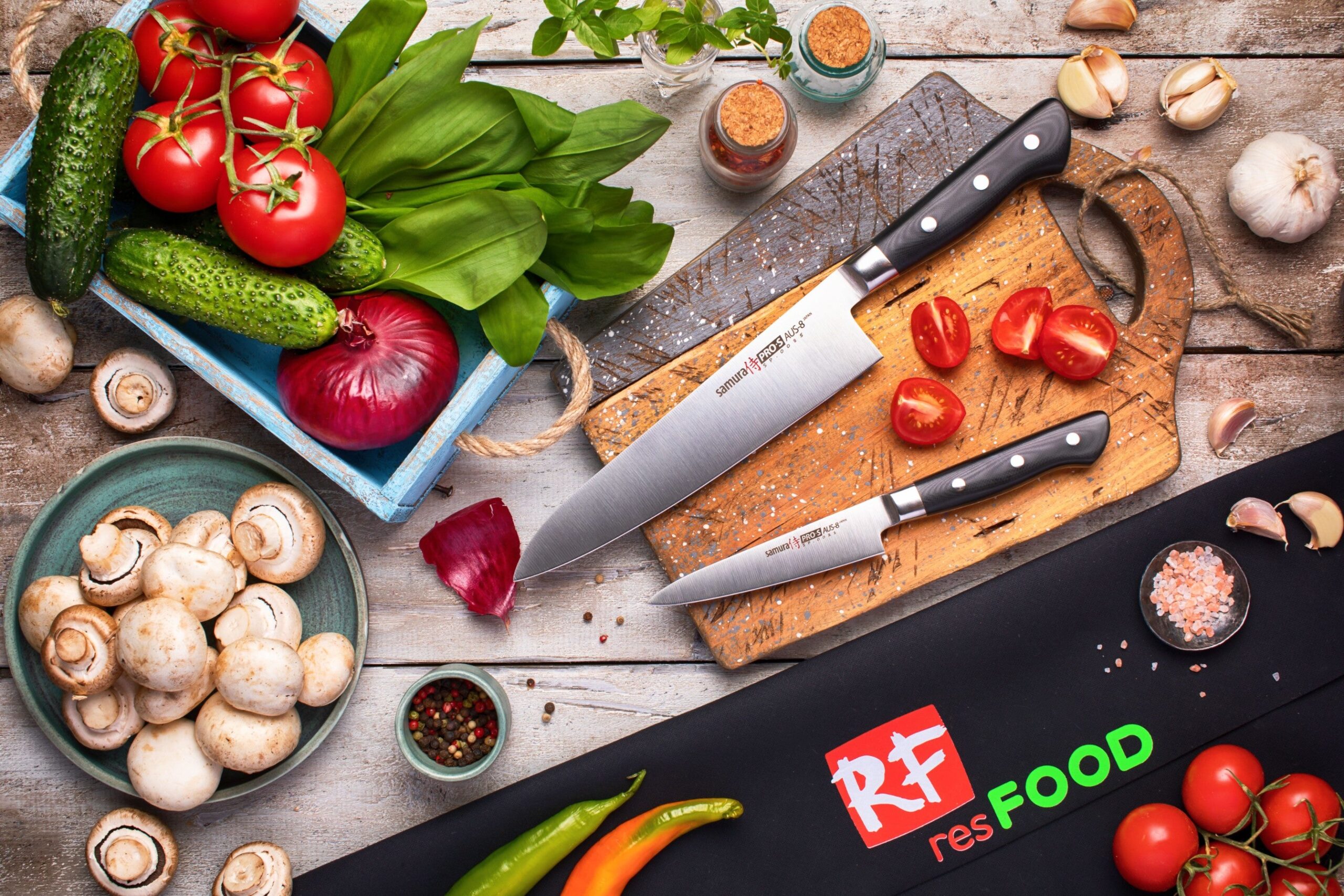 Samura PRO-S Set of 2 kitchen knives: Utility knife, Chef's knife 6 Samura PRO-S Set of 2 kitchen knives: Utility knife, Chef's knife - obrazek 6