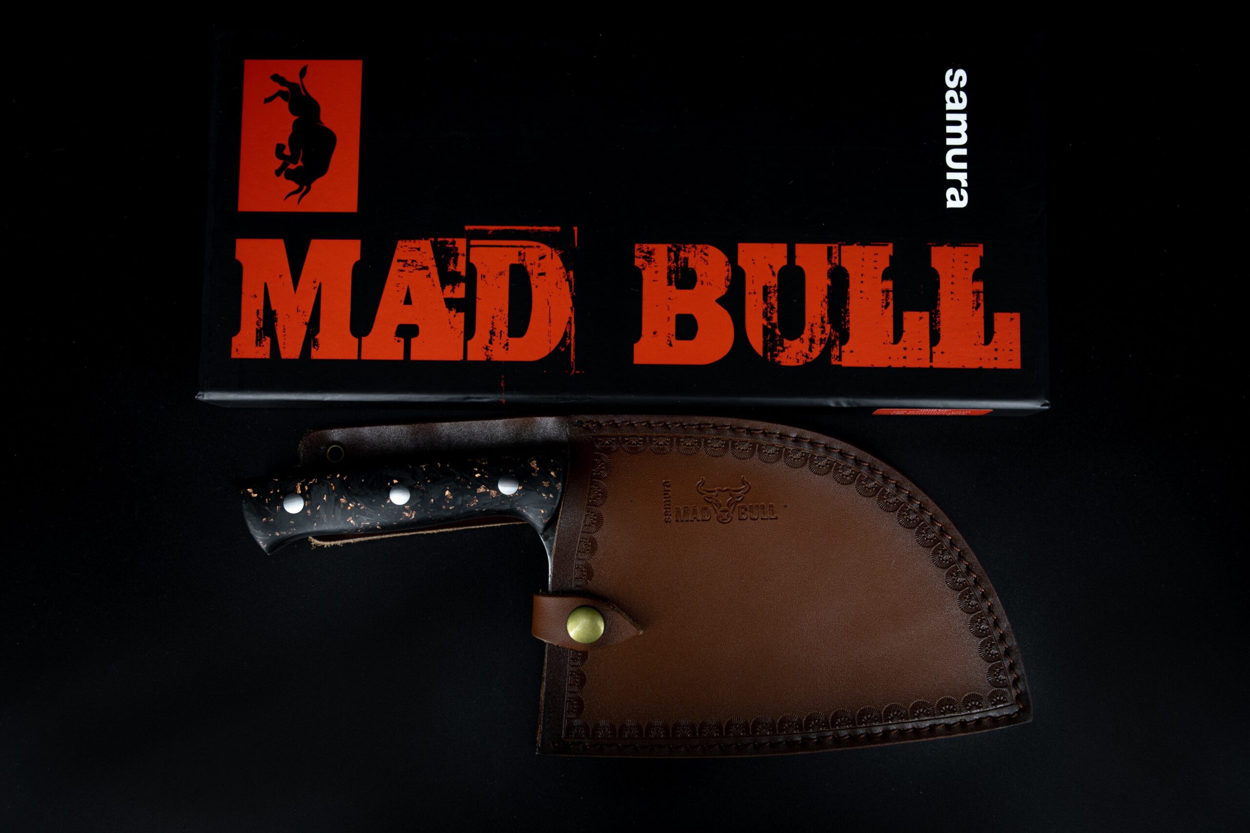 Samura MAD BULL Serbian chef’s knife with Marble carbon handle, 7.0 Samura MAD BULL Serbian chef’s knife with Marble carbon handle, 7.0