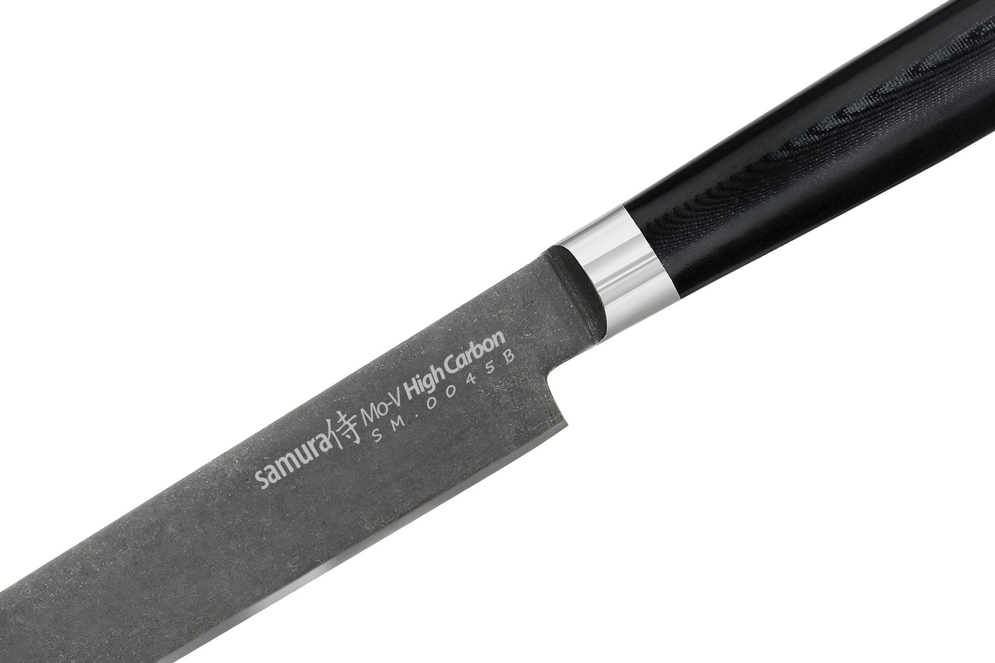 Samura MO-V Stonewash Slicing knife 9.0 równych plasterków przy minimalnym wysiłku.