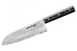 Samura DAMASCUS 67 Santoku hollow ground 7.0