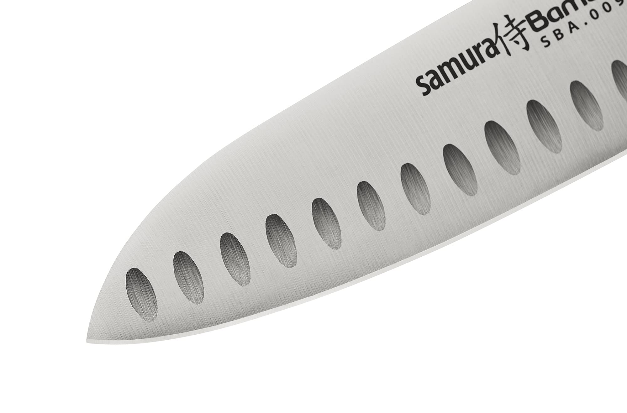 Samura BAMBOO Santoku knife hollow ground 6.3 oferuje doskonałą wydajność w codziennych zadaniach kuchennych.